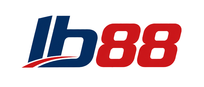 lb88 brand logo in red esports style